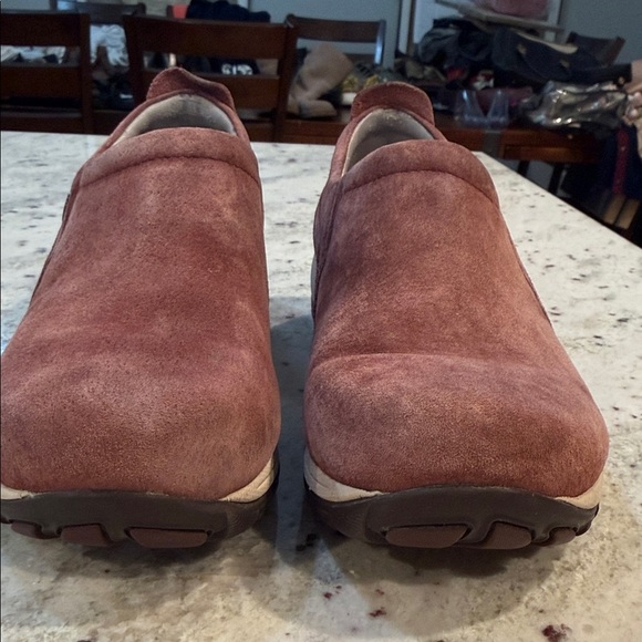 Dansko Suede Slip-On Slippers - Dusty Rose - Picture 2 of 5
